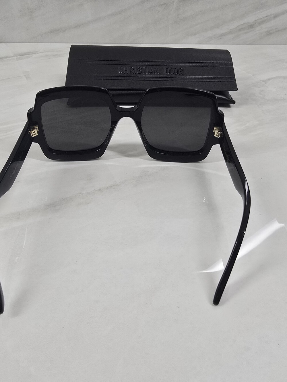 Dior Black Oversized Square Sunglasses - Picture 8 of 14